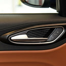 For Alfa Romeo Giulia 17-19 Interior Door Handle Bowl Carbon Fiber Trim Cover