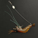 6x Luminous Fishing Lure Bait Artificial Shrimp Lures Soft Plastics Hook 9cm US