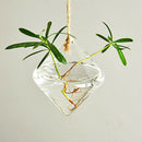 Container Flower Planter Hanging Glass Home Garden Decor