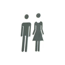 Men&Woman WC Door Signs Decals Toilet Signs Restroom Washroom Signage Plaque %x