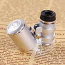Mini 60X Pocket Microscope Hydroponic Garden Plant Bud Pest Magnifier LED MRD