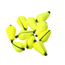 Tear Drop Foam Strike Indicator For Fly Fishing (20 x 10mm) Yellow 6 Pieces