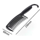 Pro Wide Tooth Hair Comb Antistatic Barber Styling Brush with Curved Hook