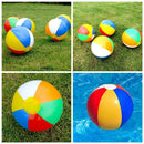 1Pc Inflatable Rainbow Beach Ball Kids Pool Play Party Water Game Summer