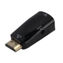 1080P HDMI Male to VGA Female Adapter Video Converter 3.5mm Audio Output Ca