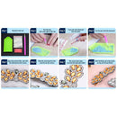 3pcs Butterfly Rhinestone Hair Clip DIY Crystal Bowknot Barrettes (Style 6) SN9F