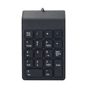 USB Numeric Keypad,USB 18 Key Number Numeric Keypad Keyboard for Laptop Des Z6O2