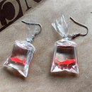 Handmade Fish Earrings Water Bag Dangle Hook Pendant Earrings Girl JewelryME
