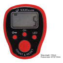 0-99999 Finger Counter LED Night Luminous Electronic Tally Counter (Red)