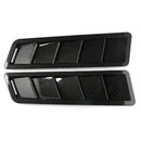 2PCS Universal Carbon Fiber Look Style Hood Vent Louver Cooling Panel Trim  3C