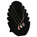 Necklace Jewelry Pendant Chain Display Holder Stand Velvet Easel Organizer