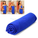 Big Bath Towel Deep Blue Quick-Dry Microfiber Sport Beach Swim Travel Soft Towel