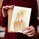 5D DIY Drills Diamond Painting Crown Deer Greeting Card Wedding Party Gifts