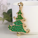 DIY Full Drill Diamond Painting Christmas Tree Keychain Necklace Pendants