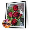 5D DIY Full Round Drill Diamond Painting Flower Cross Stitch Set (D285)