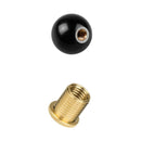 Black 8 Billiard Round M12*1.25 Car Gear Shift Knob and M10x1.25 Nut Insert