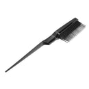 Pointed Tail Comb Prevent Hair Loss Hair Brush Barber Styling Comb (Black)