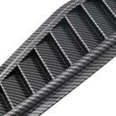 2XCarbon Fiber Car Air Flow Intake Hood Scoop Vent Louver Bonnet Cover Decor