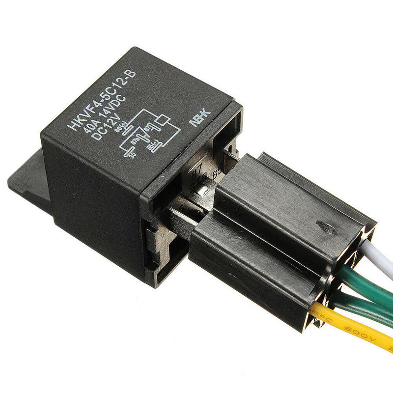 Car Auto DC 12V Volt 30/40A Automotive 4 Pin 4 Wire Relay&Socket 30amp/40amS Gw