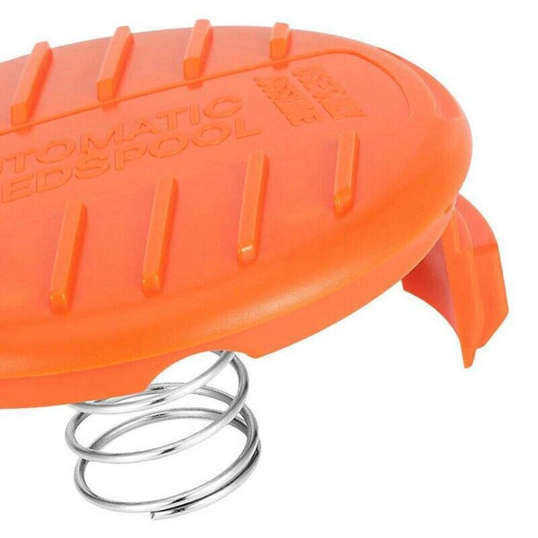 8-Pack RC-100-P Replacement Spool Cap Covers and Spring for Black-Decker AF