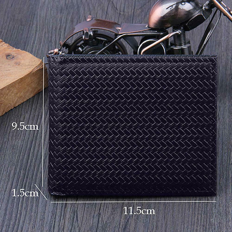 Fashion Men Card Holder Purses PU Leather Wallet Bifold Clutch Soild Bags