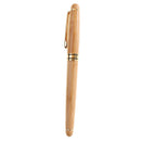 Polished Beige 14.5cm Bamboo Fountain Pens Ink Pen Sign Pen Smooth Writing for