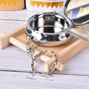 Creative Round Cigarette Keychain Portable Stainless Steel Pocket Ashtray M&O