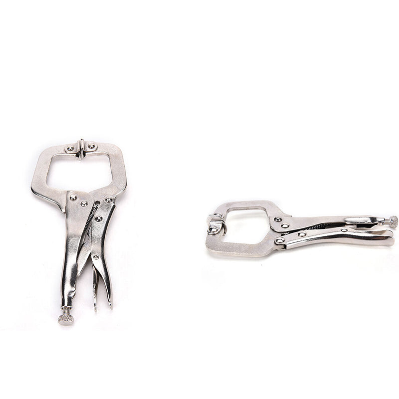 Alloy Steel C Clamp Vise Grip Locking Welding Quick Pliers Wood Tenon Locato Tw