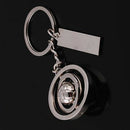 Rotating Ball key rings car key holder Soccer Ball Keychain Football Key ch P3F8