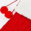 Christmas Stocking Ornaments Knitted Wool Thick Socks Hotel Home Christmas  S2R4