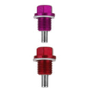 2 Pieces High Quality M14X1.5 Anodized Magnetic Engine Oil Pan/Transmission