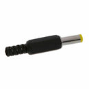 5.5mm x 2.5mm DC Power Plugs Male Barrel Connectors Black 6Pcs