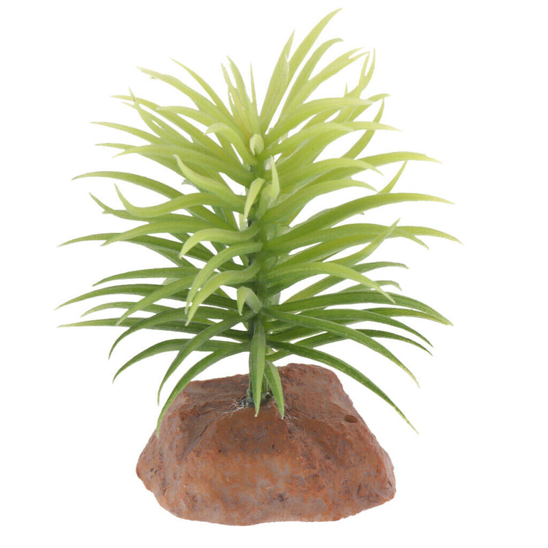 4x Realistic Plants Fish Tank Decor Landscape For