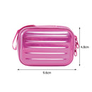 12 Grids Macaron Essential Oil Storage Bag Portable Dividers Box (Rose Red) A