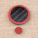 Carbon Fiber Console Multimedia Knob Trim Cover fit for Mazda 3 6 CX-5 CX-9 Hf