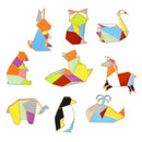 9Pcs/Set Enamel Cartoon Animal Brooch Pin Shirt Collar Pin Gift Women Jewelry`3C