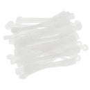 50pcs/pack Salon Hair Roller Rubber Band Hair Rod Clip Accessory Clear