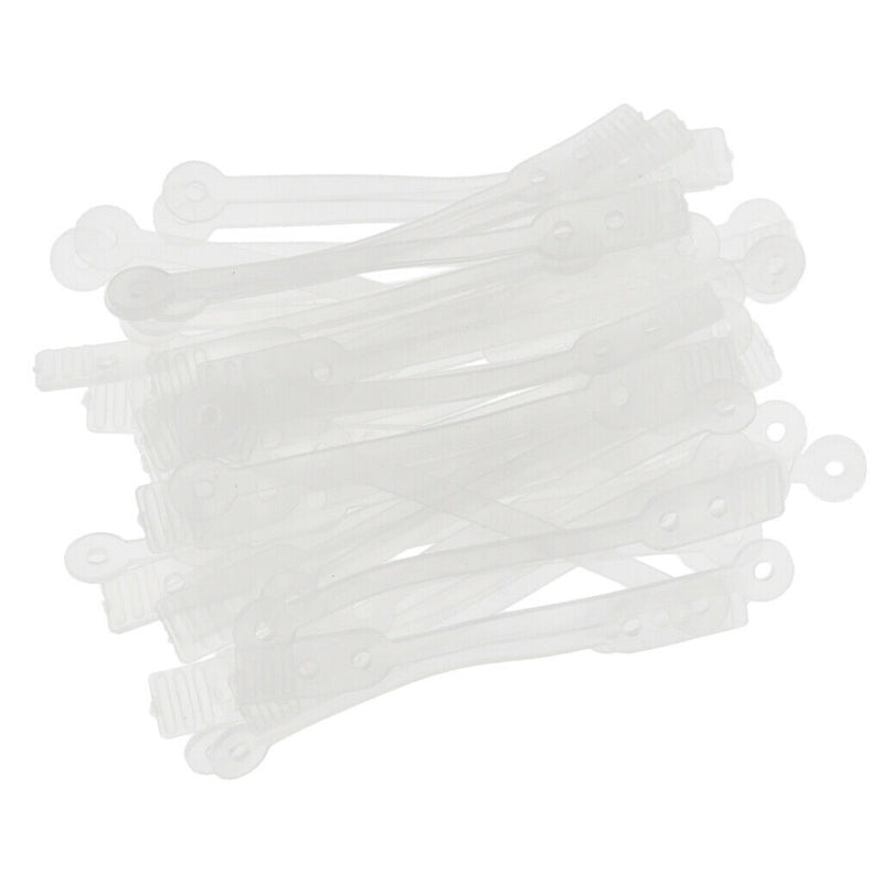 50pcs/pack Salon Hair Roller Rubber Band Hair Rod Clip Accessory Clear