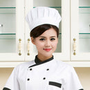 Unisex Elastic Design Chef Hat Baker BBQ Kitchen Cooking Hat Costume Cap White