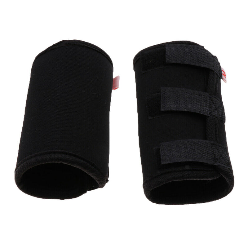 4x Knee Brace For Dog Hock Protector Dog Surgical Injury Feet Cover Black