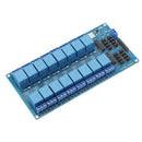 16 Road/Channel Relay Module with LM2576 Power Supply with Light Coupling f