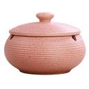 Ceramic Ashtray Cigarettes Ash Holder with Lid for Indoor / Outdoor Use
