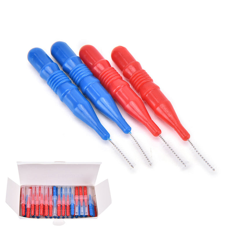 50x Clean Tooth Floss Head Hygiene Dental Plastic Interdental Brush Toothpick Hs