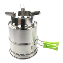 Portable Outdoor Stove Camping Cooking Wood Burner Picnic BBQ Steel Alcohol Cook
