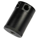Baffled Aluminum Oil Catch Can 2 Port Oil Catch Tank Reservoir Universal