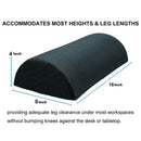 Comfort Foot Rest Pillow Cushion Memory Foam Under Office Desk Half Cylinde