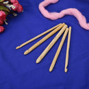 12pcs/Set Bamboo Sweater Needle Crochet Needles Weaving Craft Accessories