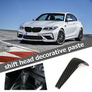 Carbon Fiber Look Car Styling Gear Shift Knob Trim Cover for BMW 1 3 Series X1