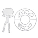 4pcs Swim Ring Boy Metal Cutting Dies DIY Scrapbooking Embossing Stencils
