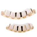2Pcs Grill Set Hip Hop Grills Top Bottom Bling Mouth Teeth Caps Hip Hop